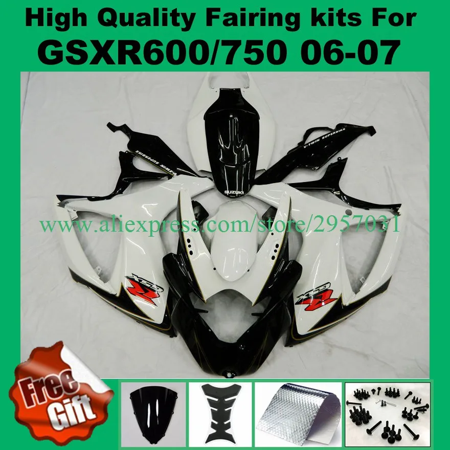 9gifts, Fairing kits for GSXR600 GSXR750 06 07 SUZUKI GSX-R600 GSX-R750 2006 2007 ABS Fairings K6 K7 white black #62LS4
9gifts, Fairing kits for GSXR600 GSXR750 06 07 SUZUKI GSX-R600 GSX-R750 2006 2007 ABS Fairings K6 K7 white black #62LS4