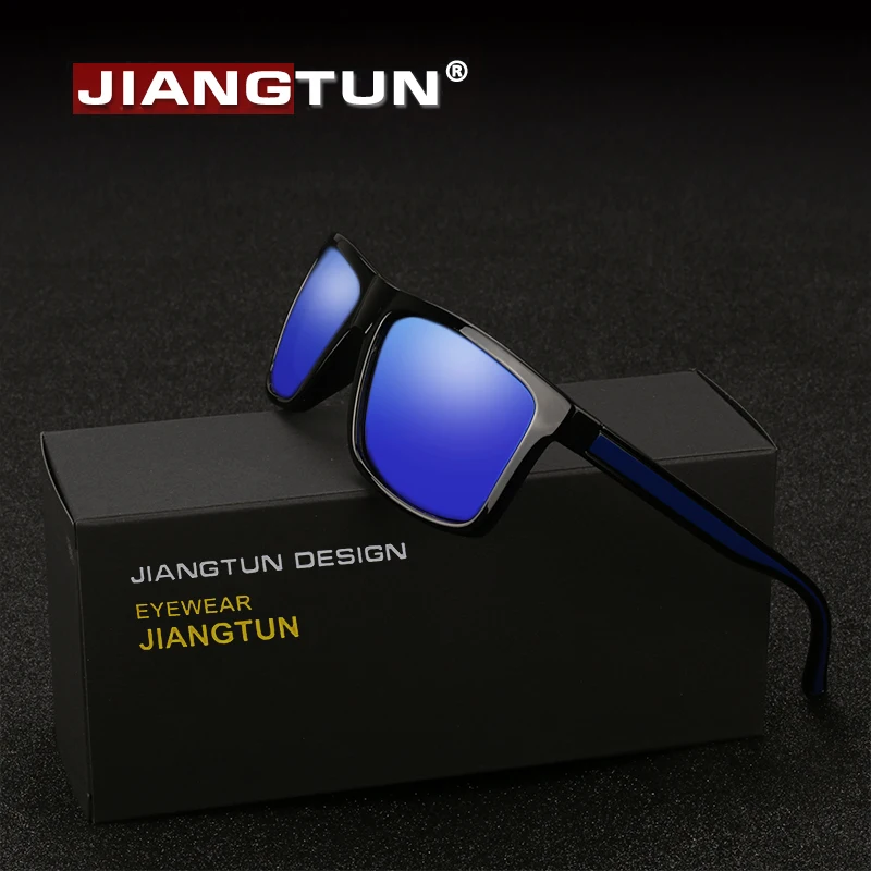 JIANGTUN 2020 Новое поступление TR90 небьющиеся Солнцезащитные очки Модные