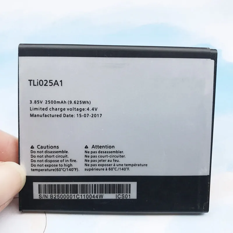 Новый оригинальный телефон, аккумулятор 2500 мАч TLi025A1 для Alcatel OneTouch POP 4 телефон, аккумулятор 5051X 5051D
Новый оригинальный телефон, аккумулятор 2500 мАч TLi025A1 для Alcatel OneTouch POP 4 телефон, аккумулятор 5051X 5051D
