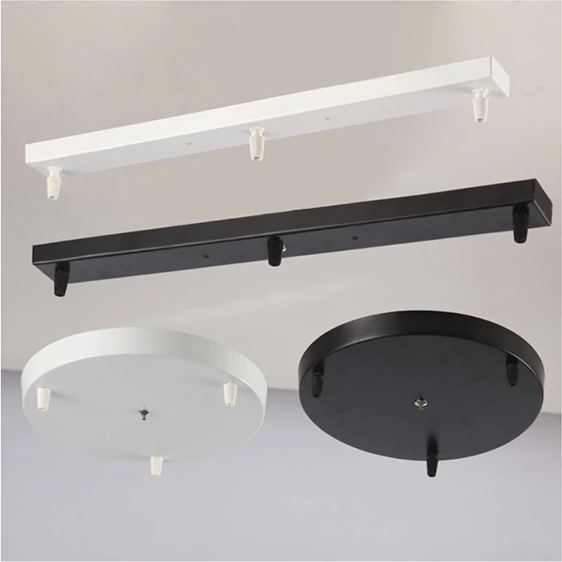 Round Rectangle Multi sizes Muti Holes Black White metal painted Ceiling Plate Canopy for DIY Chandelier Lighting Accessories
Round Rectangle Multi sizes Muti Holes Black White metal painted Ceiling Plate Canopy for DIY Chandelier Lighting Accessories