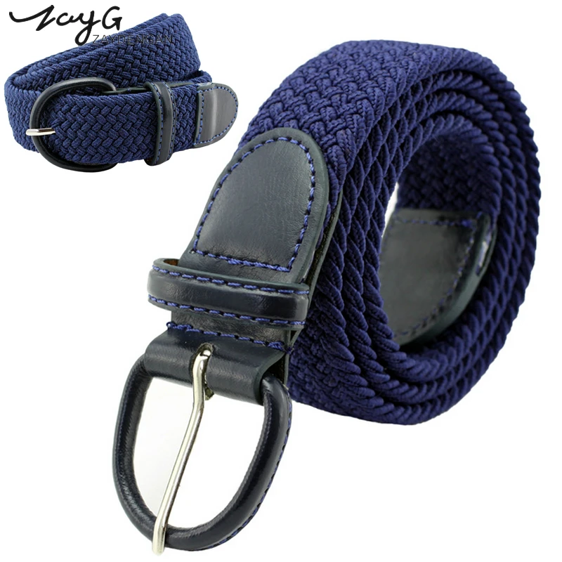 ZAYG Pin Buckle Anti-allergy Women Belt Stretchable Strap Casual fashion Female Waistbands Knitted Belt Jeans Belts for Women
ZAYG Pin Buckle Anti-allergy Women Belt Stretchable Strap Casual fashion Female Waistbands Knitted Belt Jeans Belts for Women