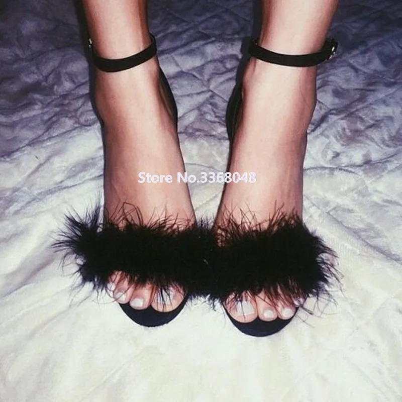 Hot Sale 2018 Fur Decoration Summer Sandal Solid Narrow Band Peep Toe Casual Thin High Heel Hollow Out Woman Catwalk Shoes
Hot Sale 2018 Fur Decoration Summer Sandal Solid Narrow Band Peep Toe Casual Thin High Heel Hollow Out Woman Catwalk Shoes