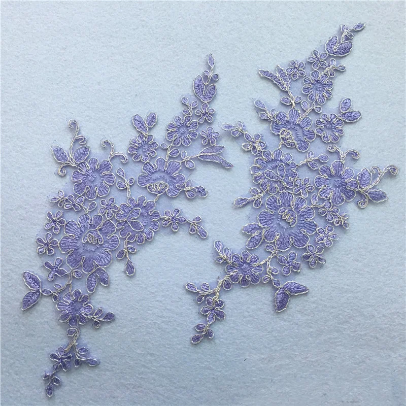5Pairs/Lot Purple Delicate Wedding Veil Head Ornaments Lace Applique Lace Trimmings Veil For Sewing Dress DIY Lace Accessories
5Pairs/Lot Purple Delicate Wedding Veil Head Ornaments Lace Applique Lace Trimmings Veil For Sewing Dress DIY Lace Accessories
