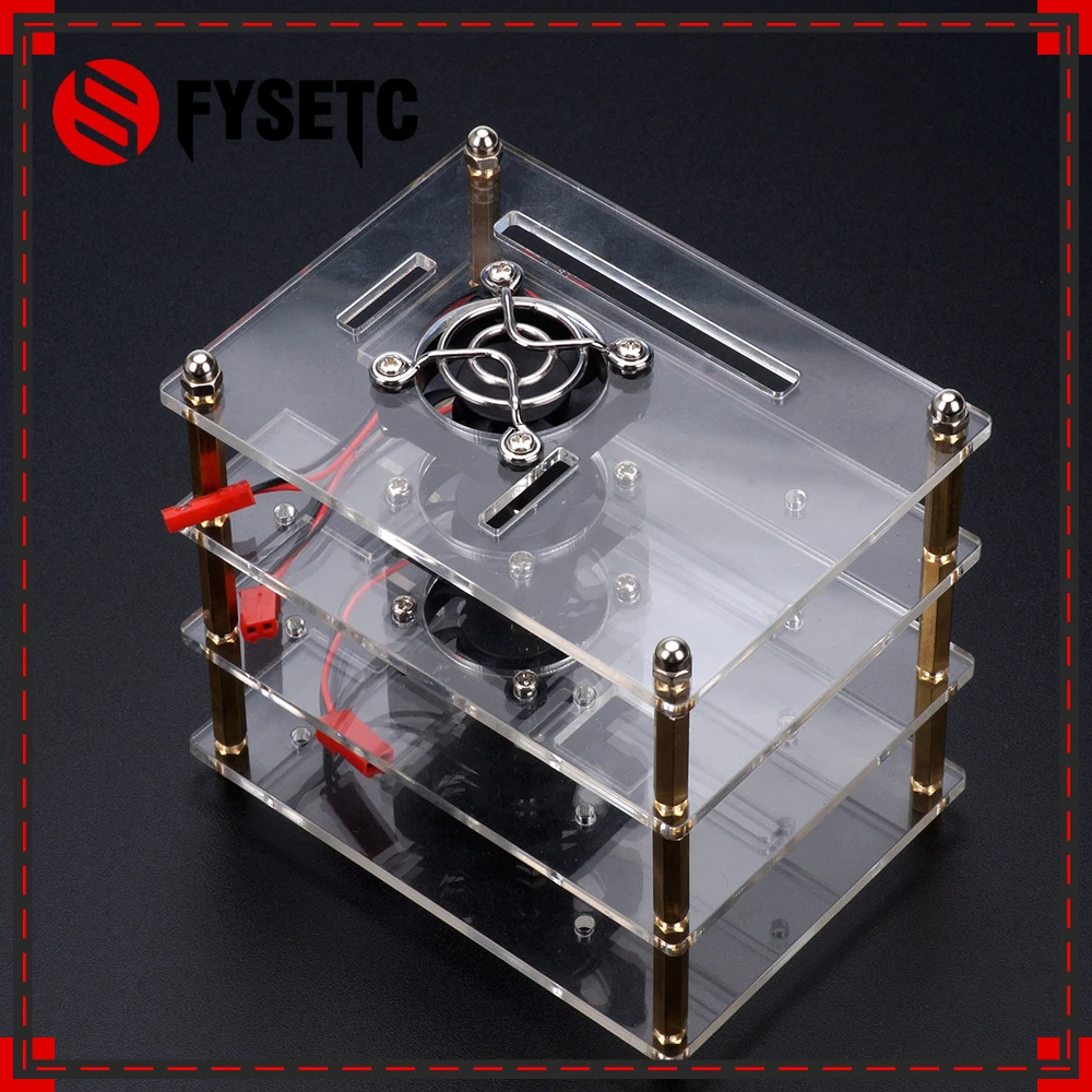 3 Layers Raspberry Pi 3 Model B+ Acrylic Clear Case Enclosure Shell +3 Cooling Fan Protection Cover for Raspberry Pi 3 Model B/2
3 Layers Raspberry Pi 3 Model B+ Acrylic Clear Case Enclosure Shell +3 Cooling Fan Protection Cover for Raspberry Pi 3 Model B/2