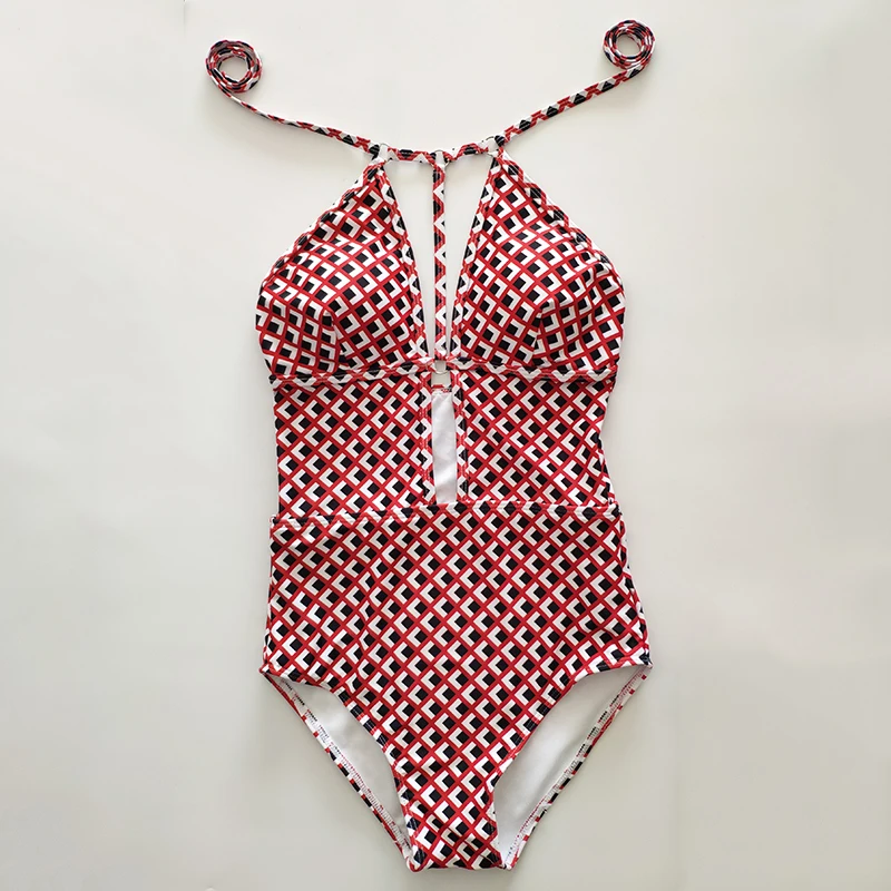 Brand New Women Sexy Push Up Retro Plaid One Pieces Swimwear Backless Swimsuit Hot Girl Beach Wear Bathing Suit Deep- V Bodysuit
Brand New Women Sexy Push Up Retro Plaid One Pieces Swimwear Backless Swimsuit Hot Girl Beach Wear Bathing Suit Deep- V Bodysuit