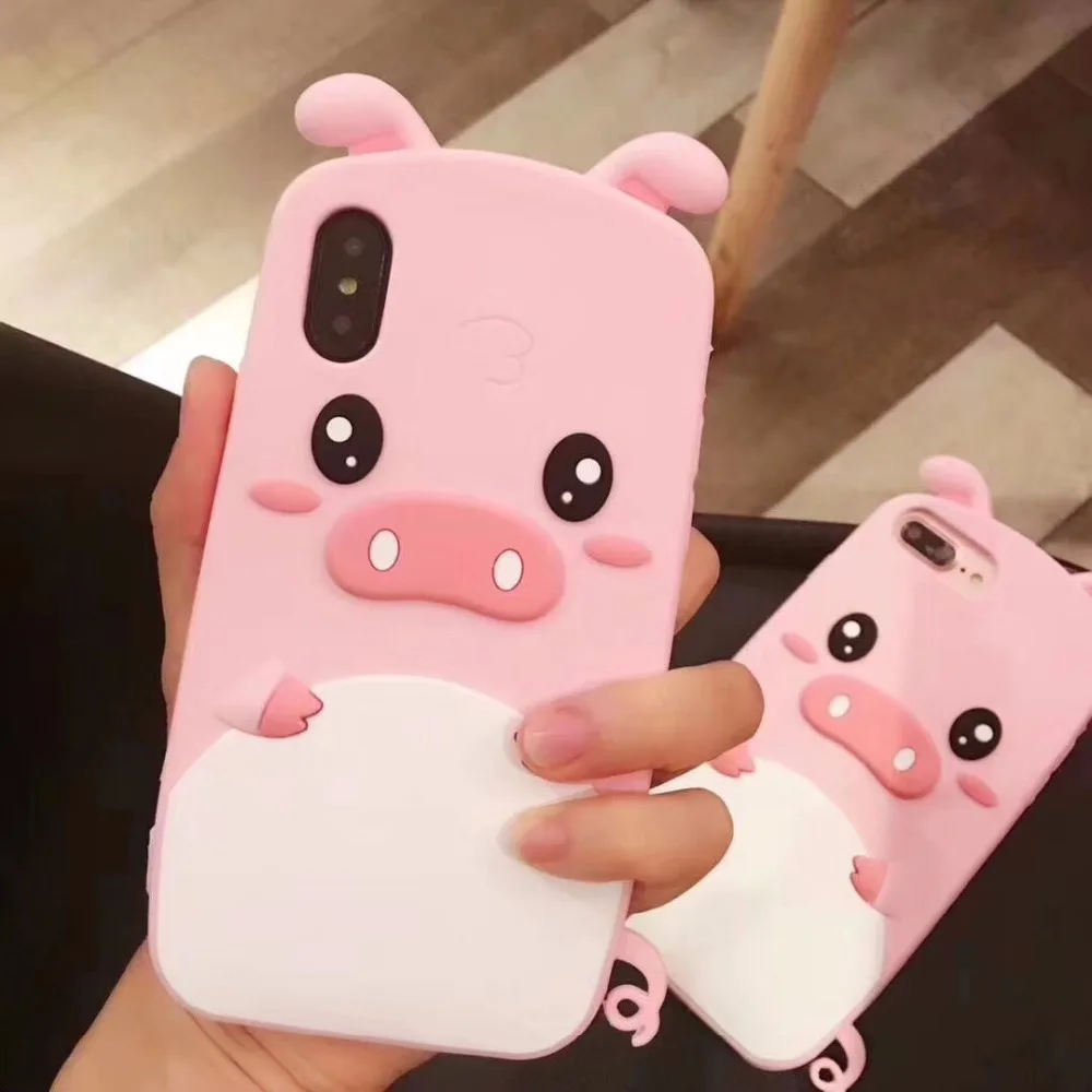 Силиконовый чехол-накладка для iPhone 6 6s 7 8 / Plus X XS XR Max 11 12 Pro Mini 3D | Мобильные телефоны