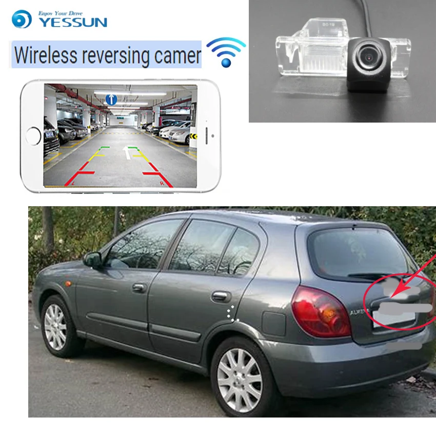Автомобильная камера заднего вида YESSUN беспроводная hd ночного видения для nissan almera