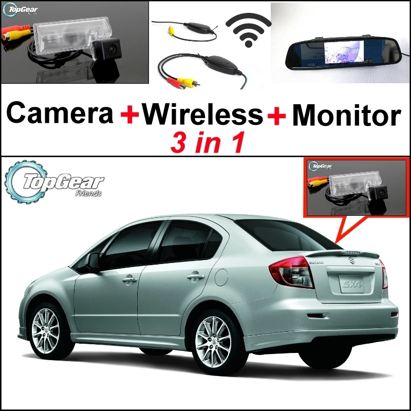 3 in1 Special Rear View Camera + Wireless Receiver + Mirror Monitor Easy DIY Parking System For Suzuki SX4 SX-4 SX 4 Sedan MK1
3 in1 Special Rear View Camera + Wireless Receiver + Mirror Monitor Easy DIY Parking System For Suzuki SX4 SX-4 SX 4 Sedan MK1