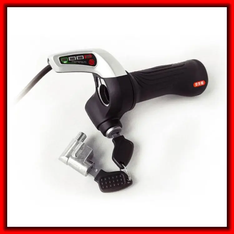Electric Scooter Throttle Twist Grips Handle Display LED Battery Indicator