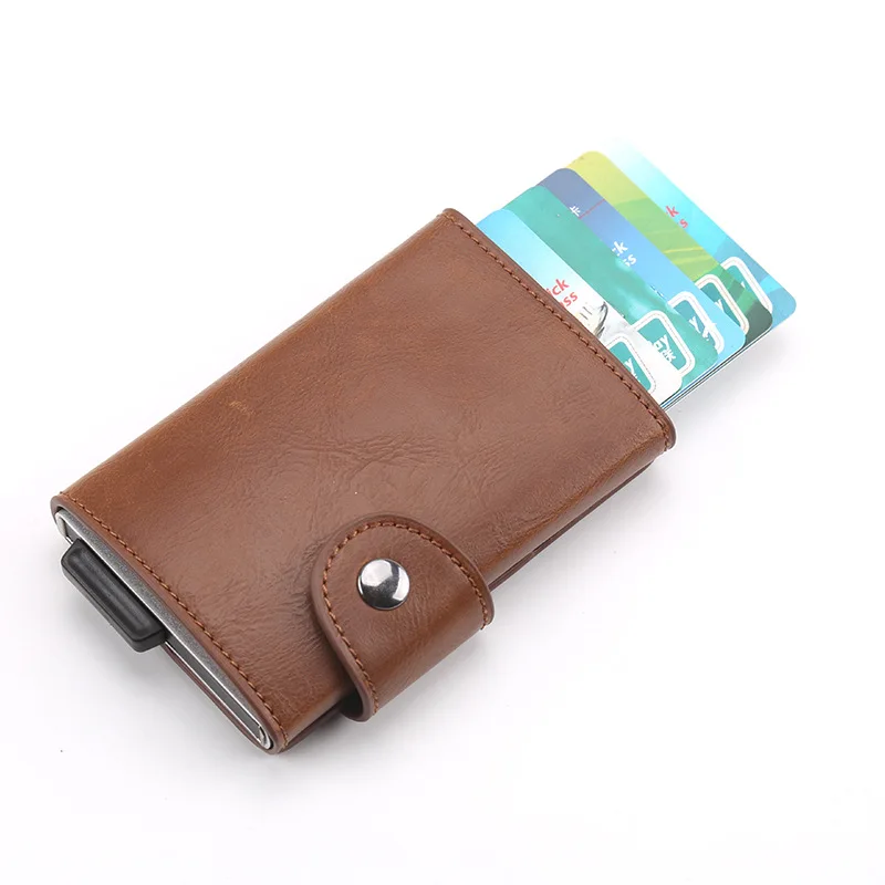 Weduoduo Новый RFID блокирующий держатель для кредитных карт для мужчин Алюминиевый металлический держатель для ID карт модный тонкий мини-кошелек из искусственной кожи
Weduoduo Новый RFID блокирующий держатель для кредитных карт для мужчин Алюминиевый металлический держатель для ID карт модный тонкий мини-кошелек из искусственной кожи