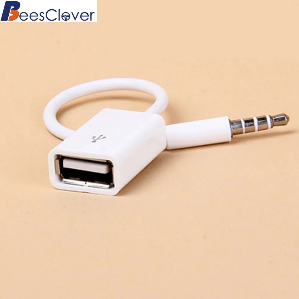 Автомобильный MP3 3 5 мм штекер AUX аудио разъем USB2.0 Женский кабель конвертера