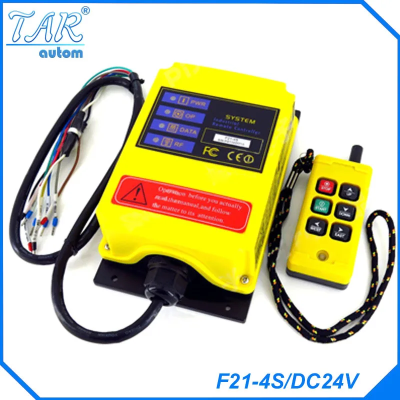 1pcs F21-4S/DC24V 6 Channels Control Hoist Crane Radio Remote Control Sysem Industrial Remote Control Free Shipping
1pcs F21-4S/DC24V 6 Channels Control Hoist Crane Radio Remote Control Sysem Industrial Remote Control Free Shipping