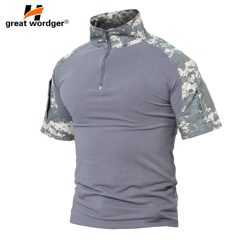 Men Summer T Shirt Outdoor Paintball Tactical T Shirt Short Sleeve Military Camouflage Cotton Tee Shirts Hunt Clothes
Men Summer T Shirt Outdoor Paintball Tactical T Shirt Short Sleeve Military Camouflage Cotton Tee Shirts Hunt Clothes
