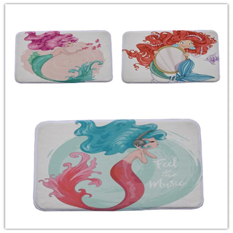 Mermaid Pattern Modern Style Hallway Anti-Slip Door Mat For Living Room Kitchen Outdoor decorative Floor Carpet
Mermaid Pattern Modern Style Hallway Anti-Slip Door Mat For Living Room Kitchen Outdoor decorative Floor Carpet