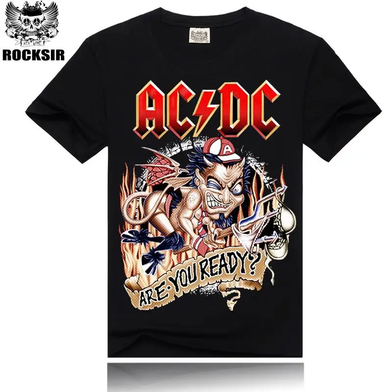 2015 AC DC you ready хип хоп Футболка heavy metal hag детская смешная стильная Слитная аниме