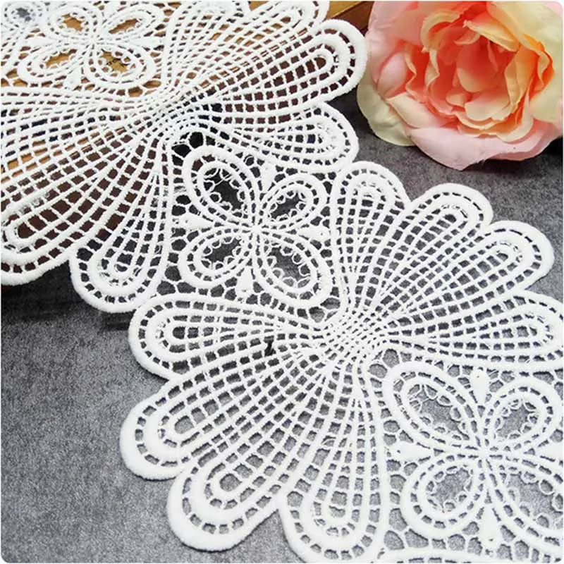 15 yrad/lot 14cm Width Sewing Accessories Water Soluble Floral Lace Applique White Embroidered Lace Trim
15 yrad/lot 14cm Width Sewing Accessories Water Soluble Floral Lace Applique White Embroidered Lace Trim