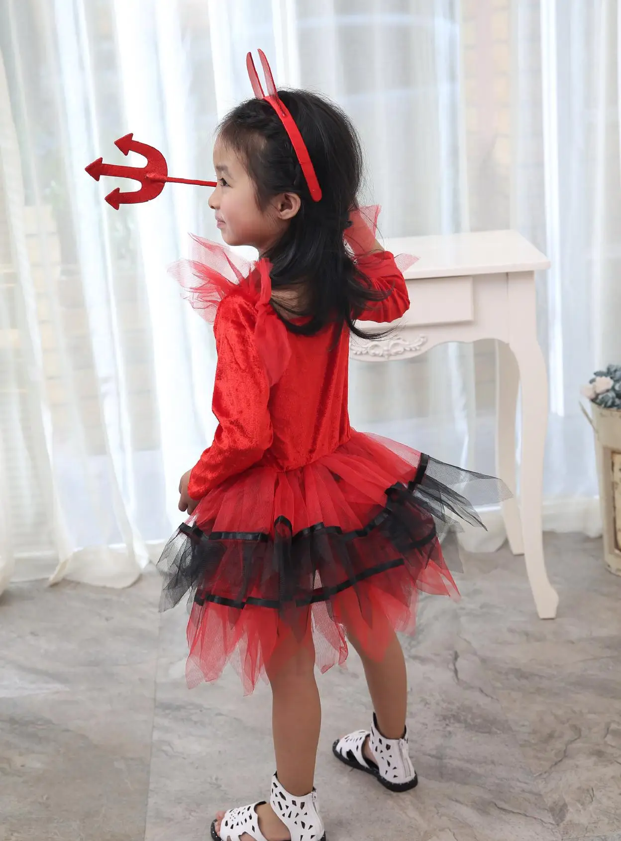 2018 New Kids Carnival Clothing Girls Red Devil Cosplay Princess Dress Party Vestidos Halloween Role Play Costume Age 3-10 Year
2018 New Kids Carnival Clothing Girls Red Devil Cosplay Princess Dress Party Vestidos Halloween Role Play Costume Age 3-10 Year