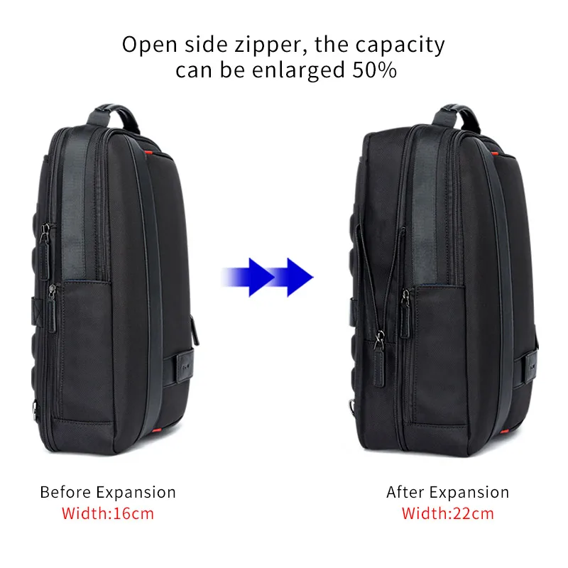 Мужские сумки BOPAI модный рюкзак с USB зарядкой для мужчин деловой дорожный 15 6 дюйма
