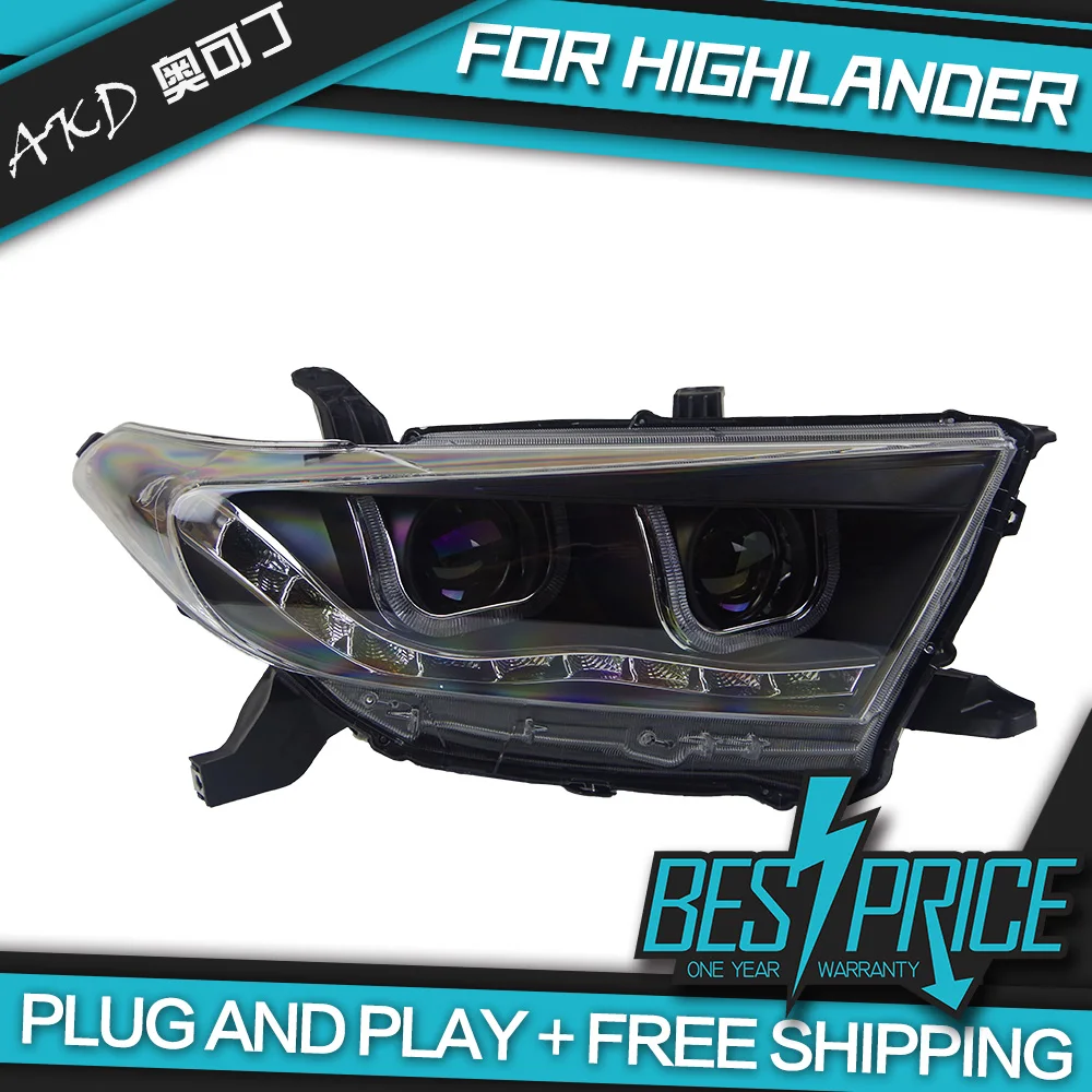 Car Styling for Highlander Headlights 2012-2014 LED Headlight LED DRL Dynamic Signal Hella 5 Bi-Xenon Projector Lens Hid D2H
Car Styling for Highlander Headlights 2012-2014 LED Headlight LED DRL Dynamic Signal Hella 5 Bi-Xenon Projector Lens Hid D2H