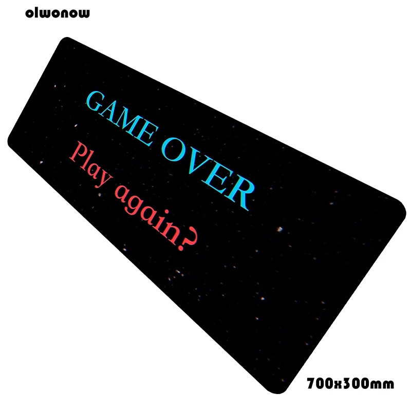 Game Over mouse pad 700x300x3mm Colourful pad mouse notbook computer padmouse Christmas gaming mousepad gamer laptop mouse mats
Game Over mouse pad 700x300x3mm Colourful pad mouse notbook computer padmouse Christmas gaming mousepad gamer laptop mouse mats