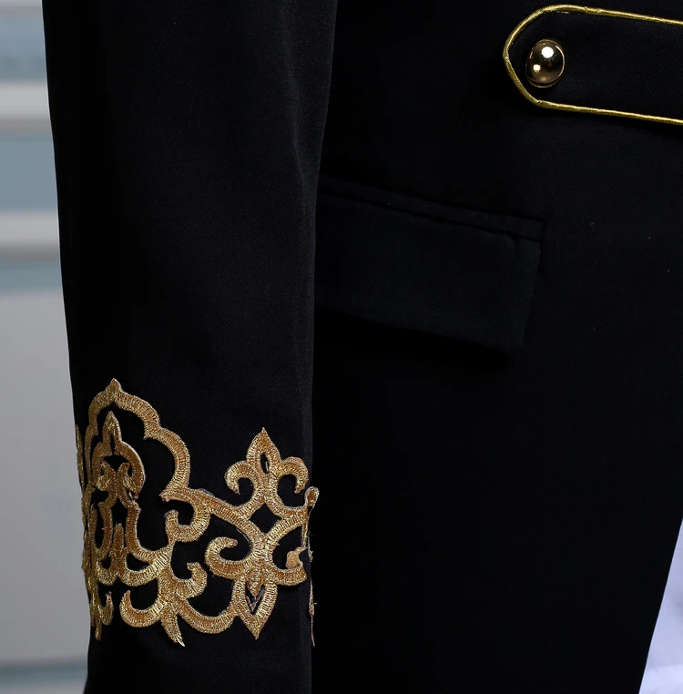 Loldeal Men Retro Palace Double-breasted Jacket Long Slim Fit Blazer Wedding Groom Suits Singer Costume 
Loldeal Men Retro Palace Double-breasted Jacket Long Slim Fit Blazer Wedding Groom Suits Singer Costume