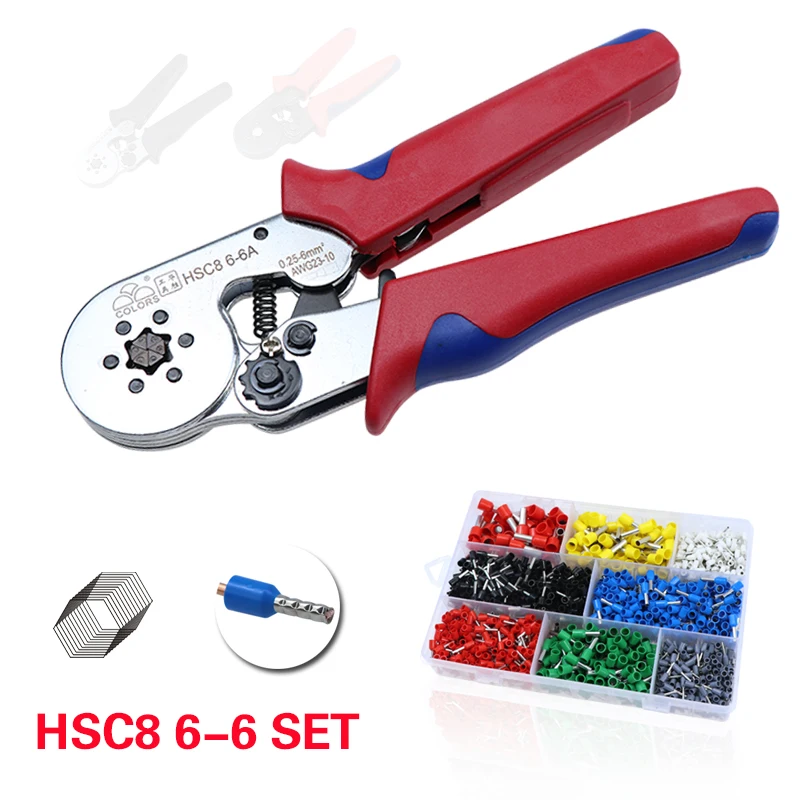 COLORS crimping tool cable crimp pliers hsc8 6-6 clip wire stripper cutter plier set Electrical terminal crimper mini Tools
COLORS crimping tool cable crimp pliers hsc8 6-6 clip wire stripper cutter plier set Electrical terminal crimper mini Tools