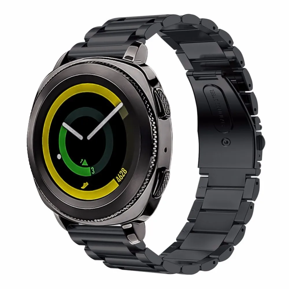 Ремешок из нержавеющей стали для Samsung Gear спортивный ремешок с застежкой и сменный