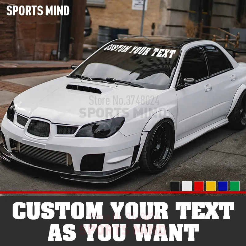 Custom Text Car Sticker Decal JDM Car Styling Front Windshield Body Car Decal Stickers For All Car Exterior Accessories
Custom Text Car Sticker Decal JDM Car Styling Front Windshield Body Car Decal Stickers For All Car Exterior Accessories