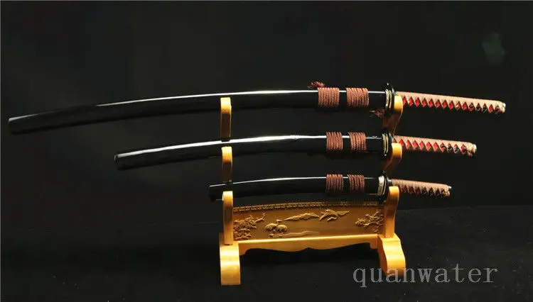 1095 HIGH CARBON STEEL CLAY TEMPERED JAPANESE SWORDS SET(KATANA,WALIZASHI,TANTO)
1095 HIGH CARBON STEEL CLAY TEMPERED JAPANESE SWORDS SET(KATANA,WALIZASHI,TANTO)