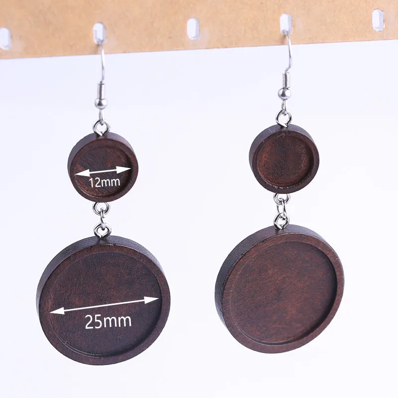 reidgaller 6pcs Fit 12mm 25mm round wood cabochon Earring Base diy bezel setting blanks for jewelry making supplies
reidgaller 6pcs Fit 12mm 25mm round wood cabochon Earring Base diy bezel setting blanks for jewelry making supplies