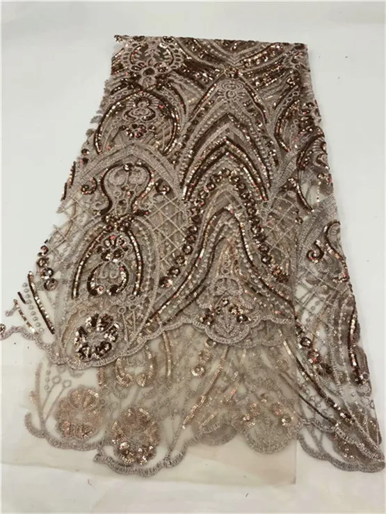 Африканская кружевная ткань для свадебного платья Высококачественная