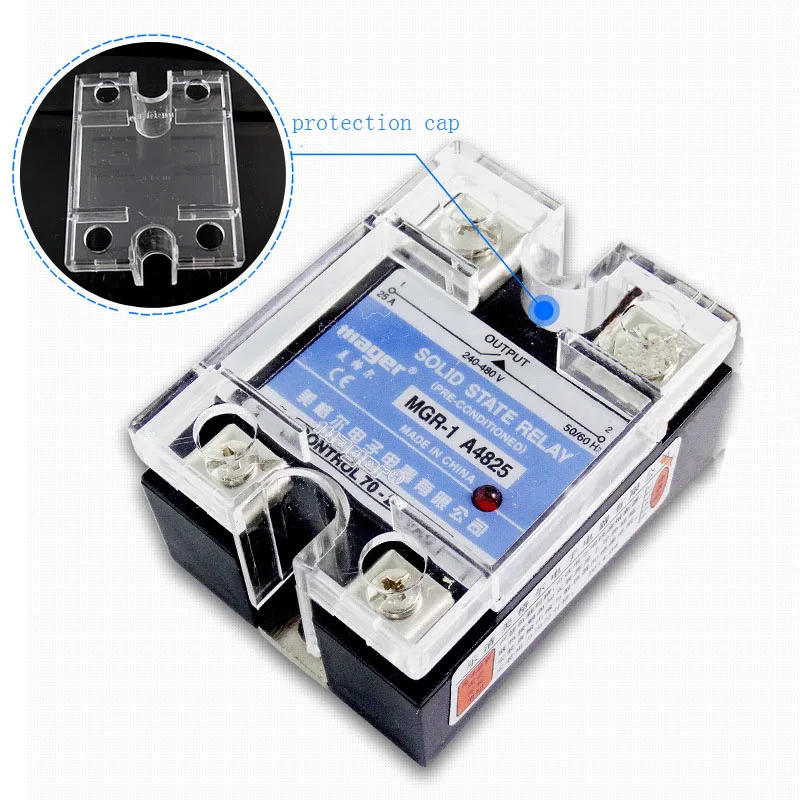 Free shipping 2pc 25A Industrial use Mager SSR MGR-1 A4825 25A Single phase solid state relay AC control AC 25A 220VAC
Free shipping 2pc 25A Industrial use Mager SSR MGR-1 A4825 25A Single phase solid state relay AC control AC 25A 220VAC