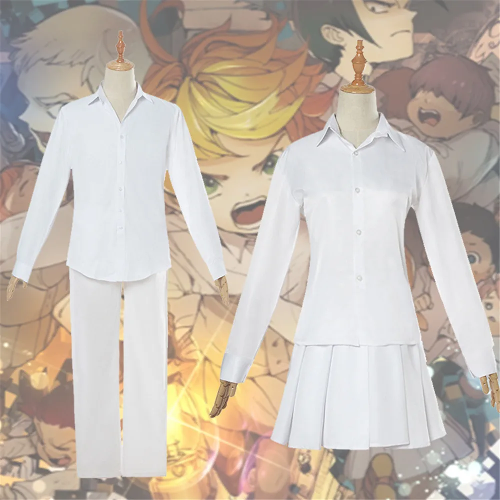 Костюм для косплея с аниме обещанные неверленды Эмма Yakusoku no Neverland карнавальный костюм мальчиков и школьная