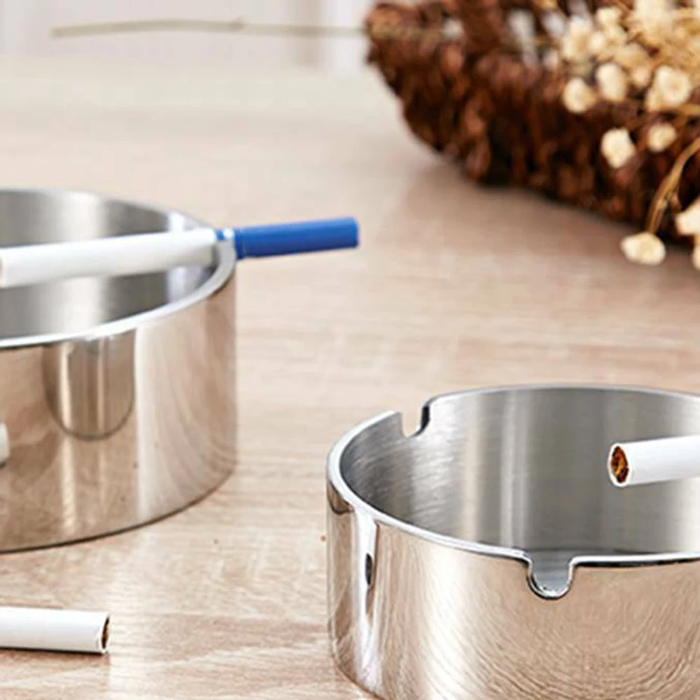 Stainless Steel Round Ashtray Outdoors Office Thicken Practical High Temperature Heat Resistan Cigarette Holder Dropshipping
Stainless Steel Round Ashtray Outdoors Office Thicken Practical High Temperature Heat Resistan Cigarette Holder Dropshipping