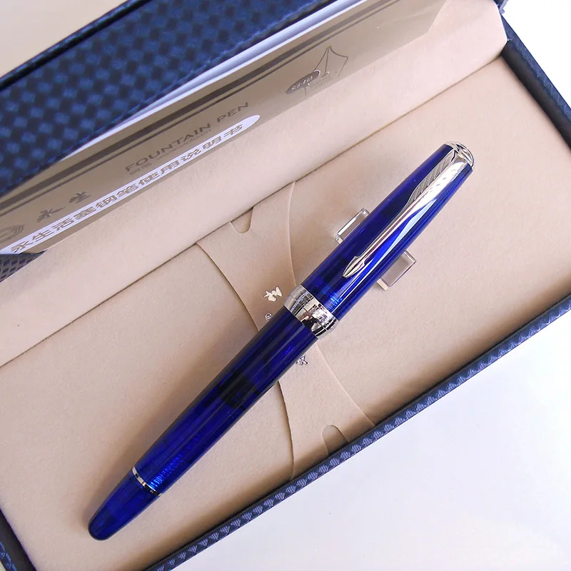 Wing Sung 618 12K Gold Nib Classic Fountain Pen Piston Transparent Authentic Quality Fine Outstanding Ink Pen Writing Gift Set
Wing Sung 618 12K Gold Nib Classic Fountain Pen Piston Transparent Authentic Quality Fine Outstanding Ink Pen Writing Gift Set