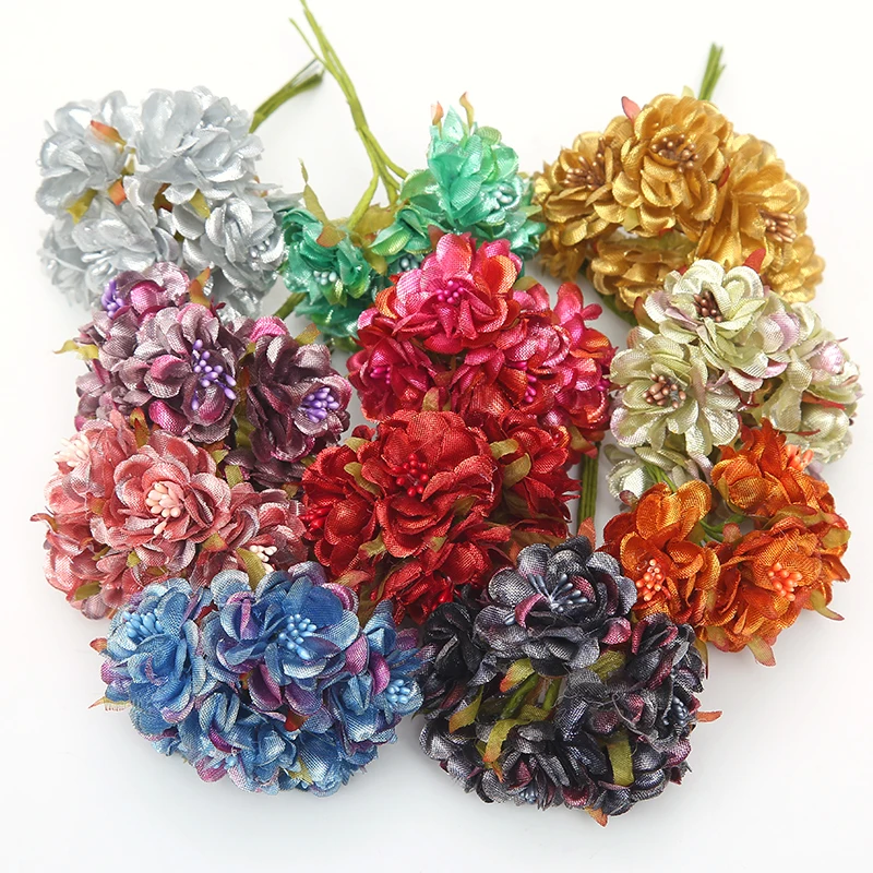 6pcs new color silk stamens chrysanthemum artificial flowers For wedding home decoration DIY wreath scrapbook craft fake flowers
6pcs new color silk stamens chrysanthemum artificial flowers For wedding home decoration DIY wreath scrapbook craft fake flowers