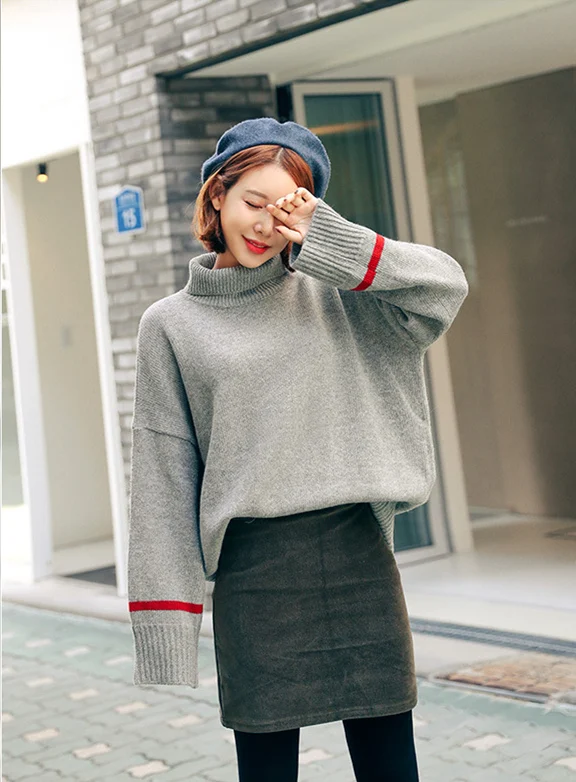 2017 winter New arrival Solid Thicker Loose Slim women sweater Sweet Highstreet Print Stitching Turtlenect female sweater
2017 winter New arrival Solid Thicker Loose Slim women sweater Sweet Highstreet Print Stitching Turtlenect female sweater