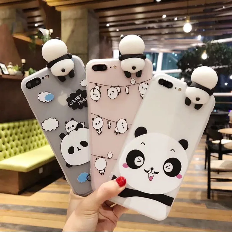 2020 Чехлы для OPPO A5S R7 R11 R7s R9 F3 R11S Plus R9S R15 Мягкая Милая 3d панда с рисунком прозрачная