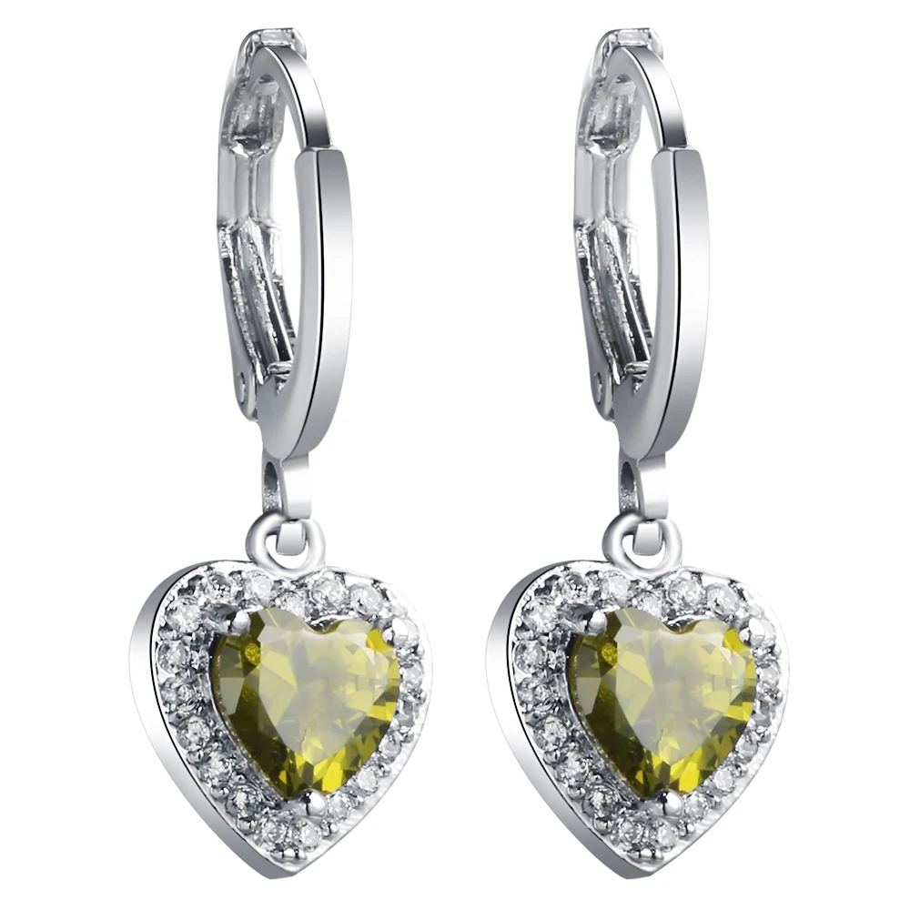 UFOORO Dazzling Olive green CZ Zircon Earrings For Lady Girl Friends Jewelry Fashion Silver plated hoop Earrings
UFOORO Dazzling Olive green CZ Zircon Earrings For Lady Girl Friends Jewelry Fashion Silver plated hoop Earrings
