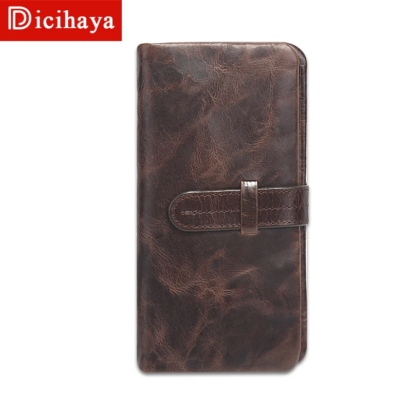DICIHAYA Famous Brand Thin Wallets COW Long Purse Two Fold Men Wallets Wax Oil Leather Wallet Men Vintage Carteira Clutch Bag
DICIHAYA Famous Brand Thin Wallets COW Long Purse Two Fold Men Wallets Wax Oil Leather Wallet Men Vintage Carteira Clutch Bag