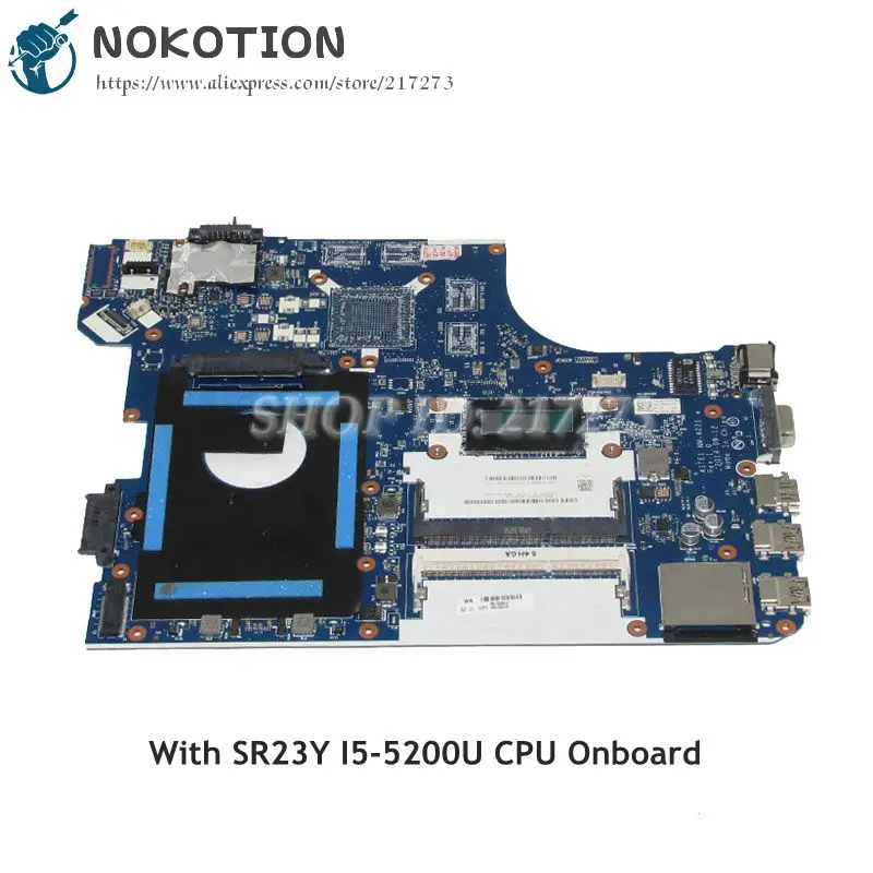 NOKOTION AITE1 NM-A221 материнская плата для Lenovo Thinkpad E550 материнская плата для ноутбуков FRU 00HT638 SR23Y I5-5200U CPU на борту
NOKOTION AITE1 NM-A221 материнская плата для Lenovo Thinkpad E550 материнская плата для ноутбуков FRU 00HT638 SR23Y I5-5200U CPU на борту