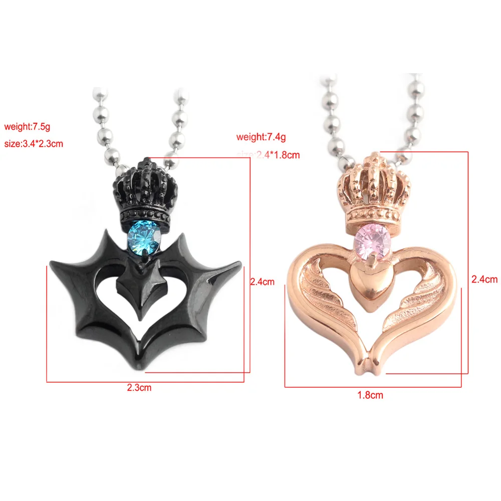 SG 20Pcs Wholesales Black White Cat Lover His Queen Her King Crown Pendant Necklaces Couple Women Men Valentine Day Gift Jewelry
SG 20Pcs Wholesales Black White Cat Lover His Queen Her King Crown Pendant Necklaces Couple Women Men Valentine Day Gift Jewelry