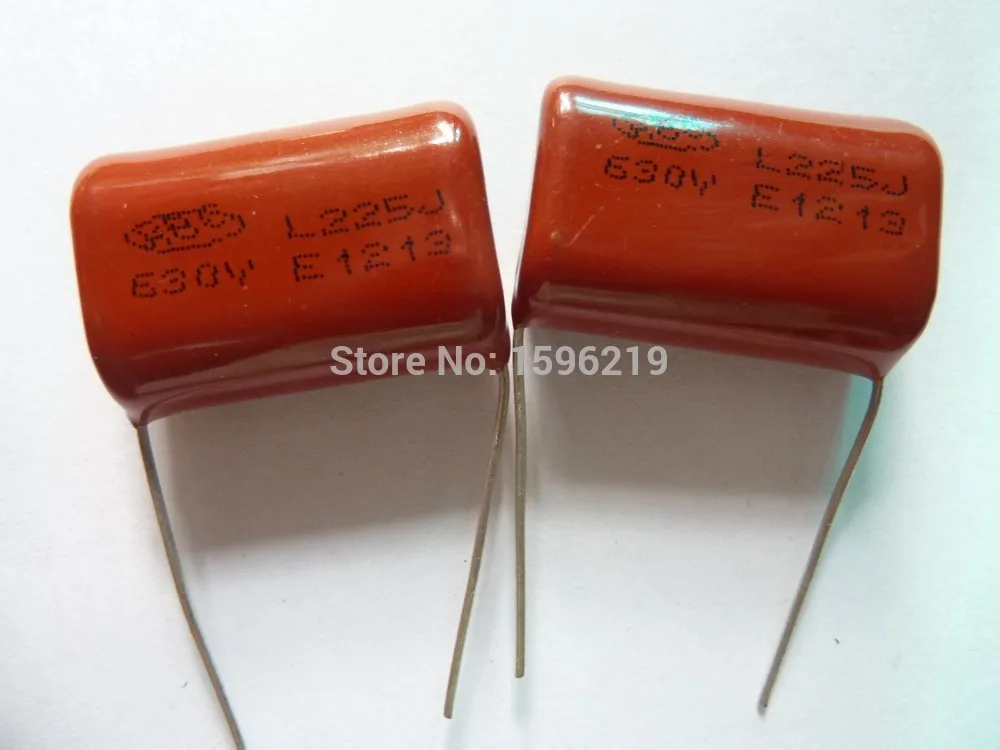 20шт CBB 225 630 в 225J CL21 2 мкФ 2200nF P26 металлизированная полипропиленовая пленка