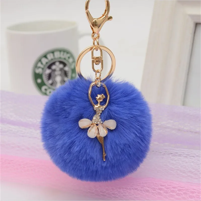 Hot Fashion Women Jewelry Accessories Imitated Rabbit Fur Ball Keychain Ballet Dancer Pompom Charm Car Key Chain
Hot Fashion Women Jewelry Accessories Imitated Rabbit Fur Ball Keychain Ballet Dancer Pompom Charm Car Key Chain
