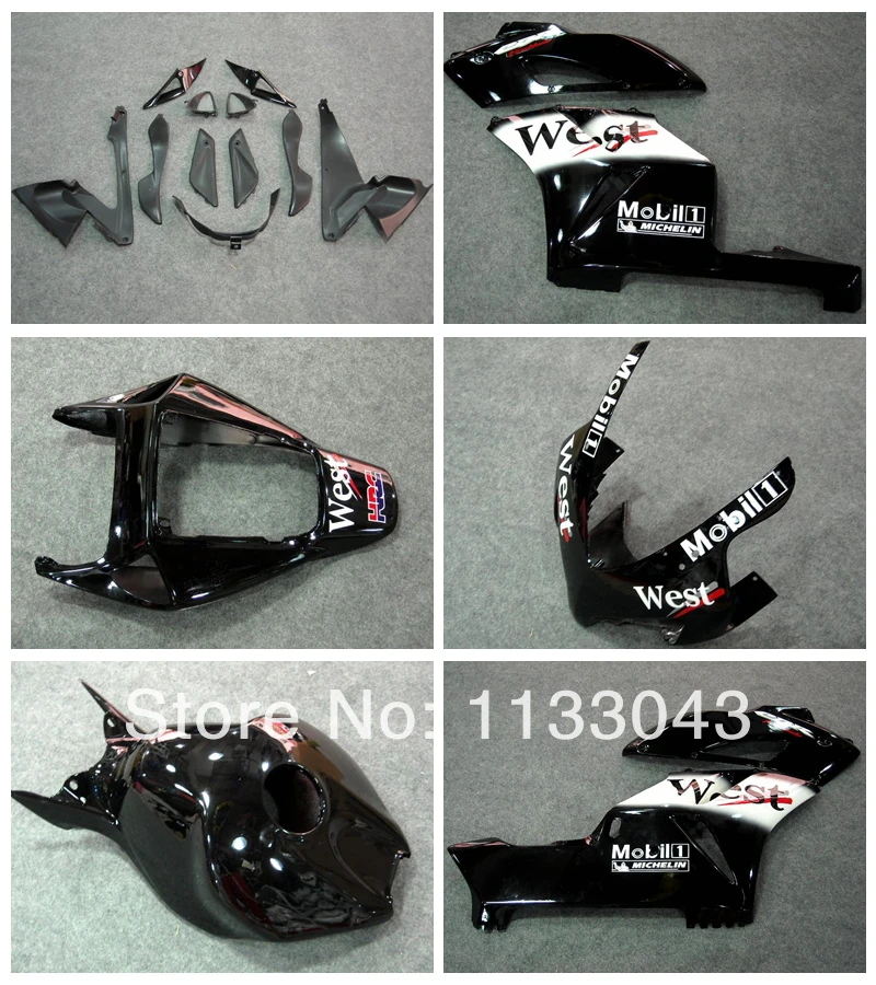 100%Fit Injection WEST Fairing kit for HONDA CBR1000 RR 04 05 CBR1000 04 05 CBR 1000RR 2004 2005 black white fairing parts #6X67
100%Fit Injection WEST Fairing kit for HONDA CBR1000 RR 04 05 CBR1000 04 05 CBR 1000RR 2004 2005 black white fairing parts #6X67
