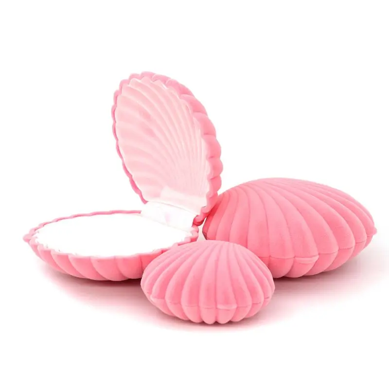 1 PCS Pink Velvet Shell Necklace Earrings Ring Box Jewelry Packaging For Wedding Engagement Display Holder Storage Wholesale
1 PCS Pink Velvet Shell Necklace Earrings Ring Box Jewelry Packaging For Wedding Engagement Display Holder Storage Wholesale