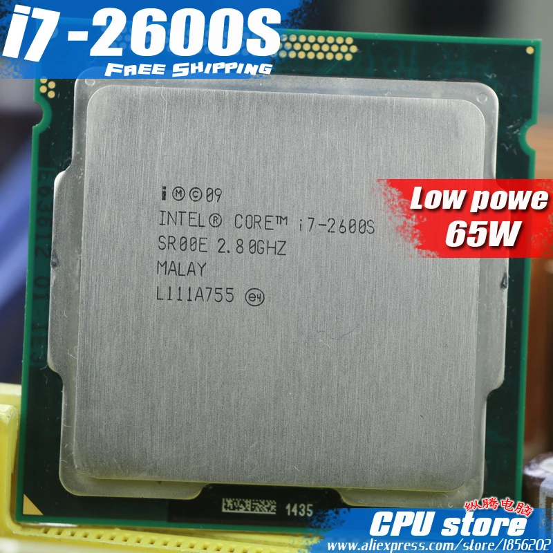 Процессор Intel core i7 2600S четырехъядерный процессор (2 7 ГГц/L3 = 6 м/65 Вт) разъем LGA 1155