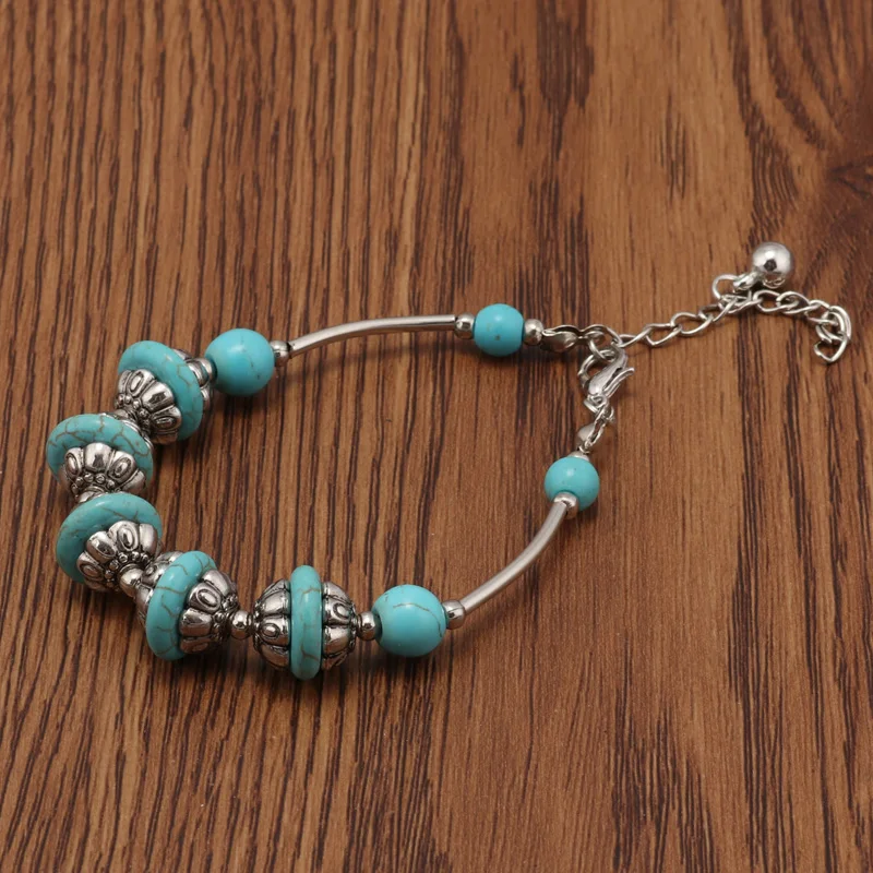 Tenande New Ethnic Tibet Silver Color Carved Flowers Natural Stone Beads Bracelets & Bangles for Women Jewelry Gifts
Tenande New Ethnic Tibet Silver Color Carved Flowers Natural Stone Beads Bracelets & Bangles for Women Jewelry Gifts