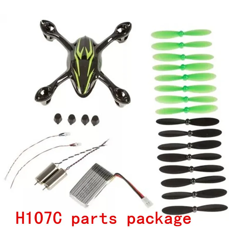 Hubsan X4 H107C four axis aircraft black green kit motor chassis battery LED lamp foot fan and other accessories
Hubsan X4 H107C four axis aircraft black green kit motor chassis battery LED lamp foot fan and other accessories