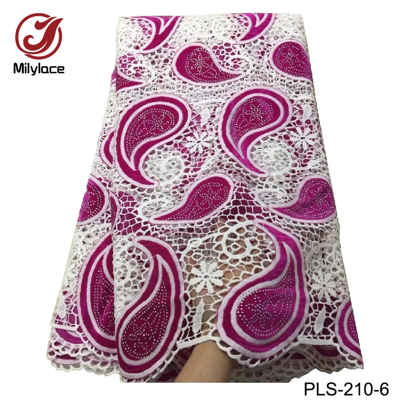 Milylace high quality guipure lace fabric with rhinestones fashionable nigerian guipure lace fabric for party PLS-210
Milylace high quality guipure lace fabric with rhinestones fashionable nigerian guipure lace fabric for party PLS-210